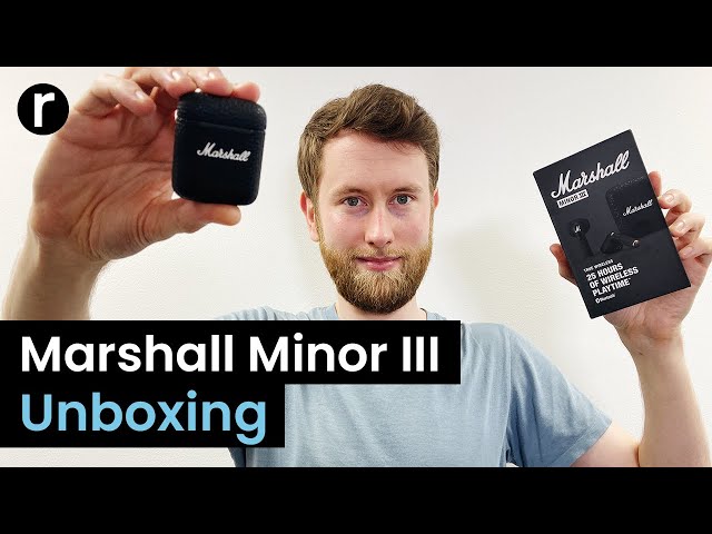 Marshall Minor III earbuds unboxing 