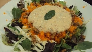 Recipe for Salad with Yogurt Dressing