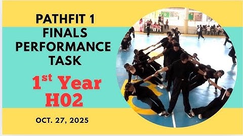 Performance Task in PATHFIT 1 1st Year HO2 