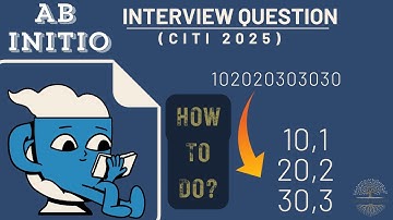 CITI 2025 Repeating Number Pattern Count - Abinitio Interview Qs Solved!!