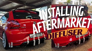 INSTALLING AN AFTERMARKET DIFFUSER ON MY POLO 6 - IS IT WORTH IT | PART 6 OF THE BUILD | SHAKYWES