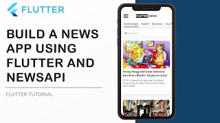 Flutter News App using NewsAPI | Flutter HTTP request Tutorial screenshot 1