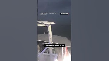 Video shows flotilla struck by incendiary object