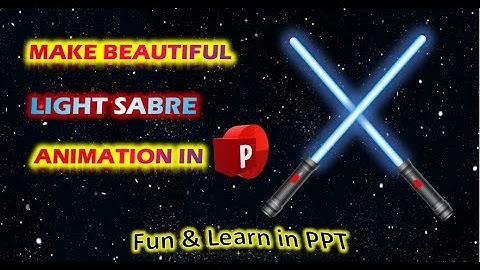 Light Sabre Animation Tutorial in PowerPoint | Motion Graphics in Powerpoint  Download Free Template