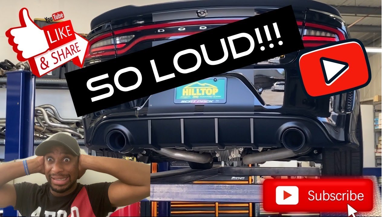 MID MUFFLER DELETE ON MY DODGE CHARGER SCATPACK