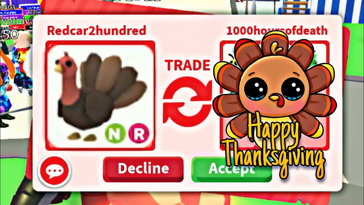Offers for My Neon Turkey 2022 in Adopt me l Did I trade it away? l Legendary Pet Giveaway YouTube