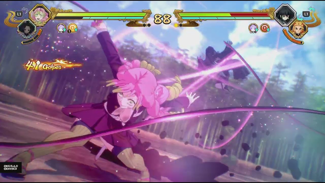 Mitsuri kanroji, Shinobu kocho VS kyojuro Rengoku, muichiro Tokito