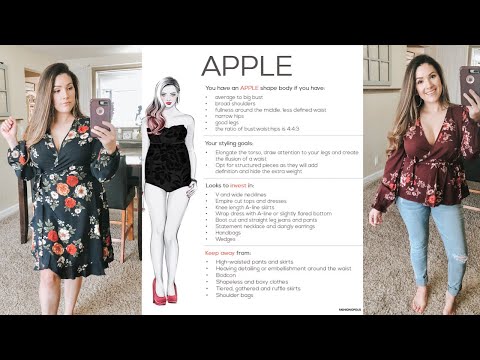 dresses for apple shape body