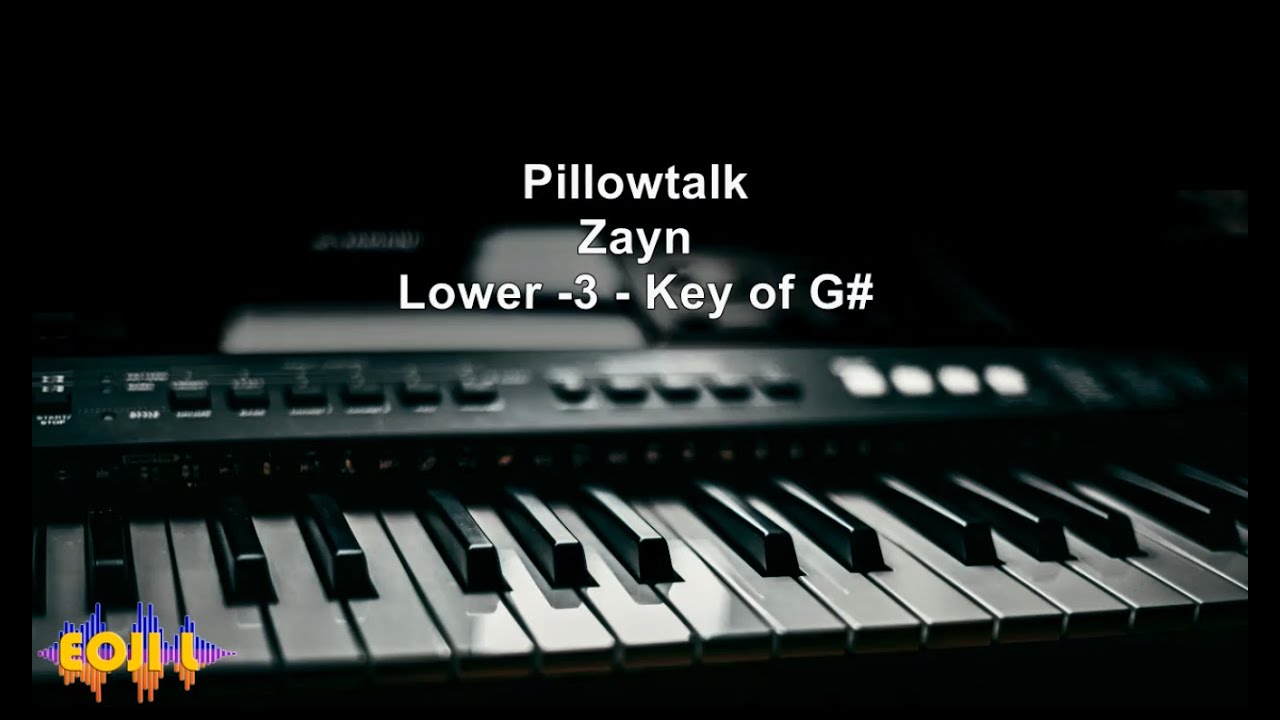 Pillowtalk Zayn Karaoke Lower 3 Key Of G 