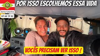 ACORDAMOS EM UM PARAÍSO COM NOSSO MOTORHOME 