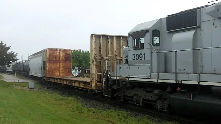 CP 9543 With 4 SD40-2s, Davenport, IA!