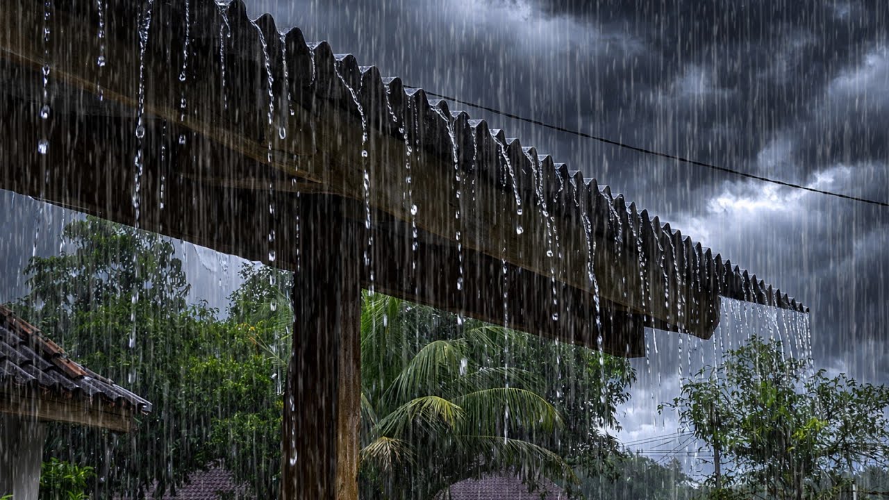 The sound of heavy rain makes for a more restful sleep & The calming atmosphere of rain. 