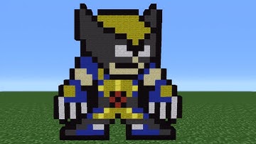 Minecraft 360: How To Make An 8 Bit Wolverine *Remake*