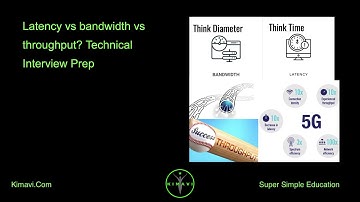 Latency vs bandwidth vs throughput? Technical Interview Prep