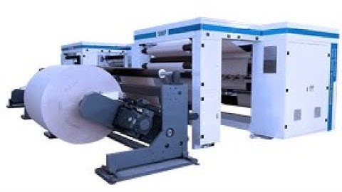 paper slitter rewinders - paper roll unloading