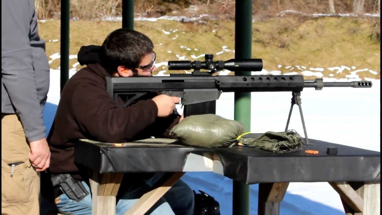 Me shooting the Serbu BFG-50A at the New Bedford Rod and Gun club, for a Co...