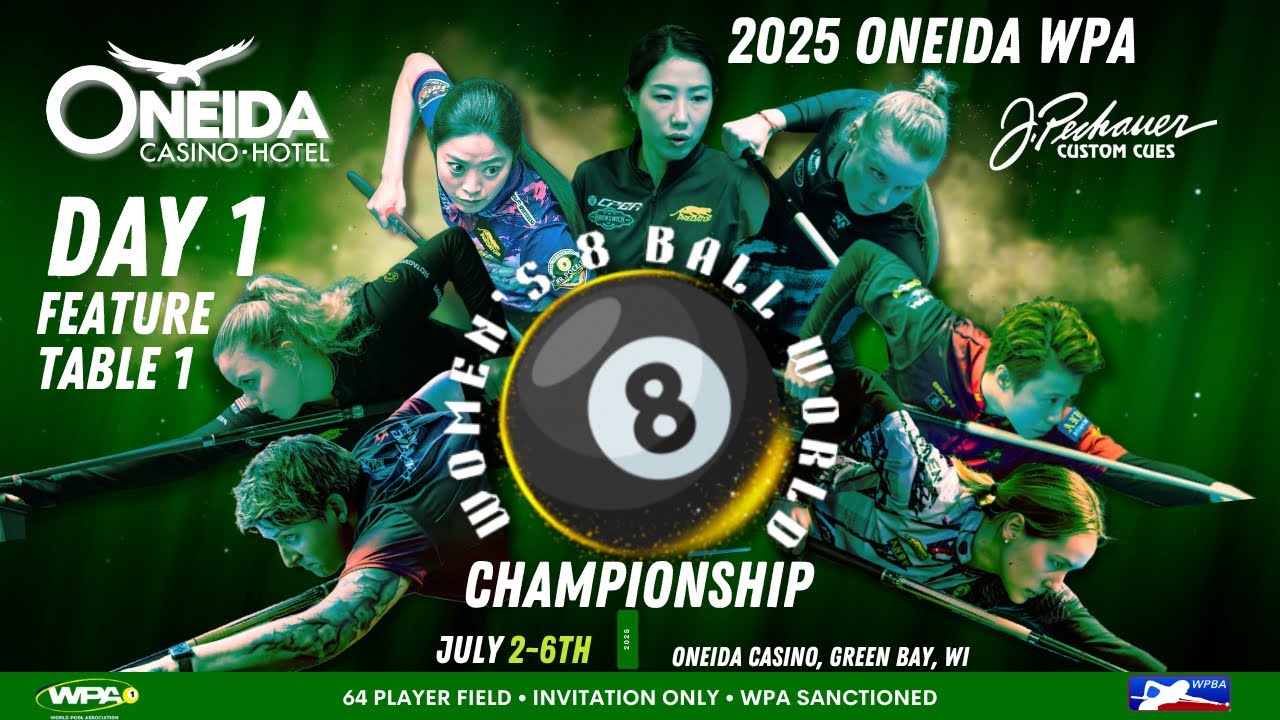 Kristina Tkach vs Elise Qiu - 2025 ONEIDA WPA Women's 8-Ball World
