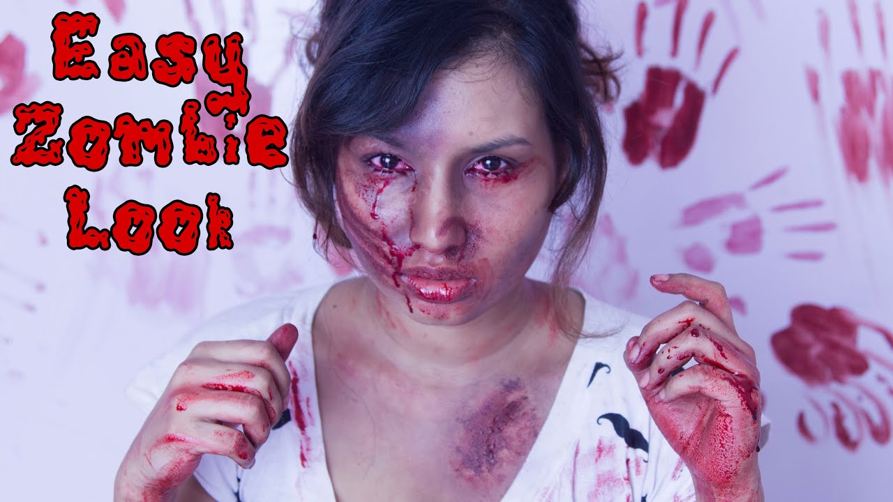 Easy Zombie Makeup Tutorial For Halloween YouTube