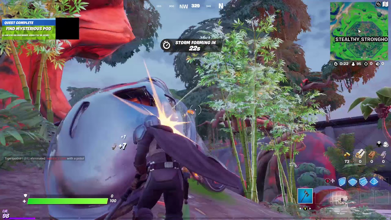 Fortnite Challenge - Find Mysterious Pod Location - Fortnite Predator Secret Skin Challenge