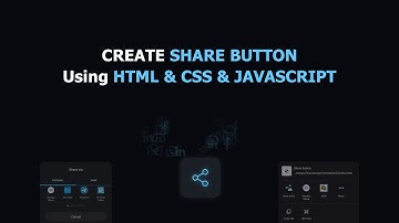 Create share button by navigator method, with animation | Using HTML & CSS & JavaScript