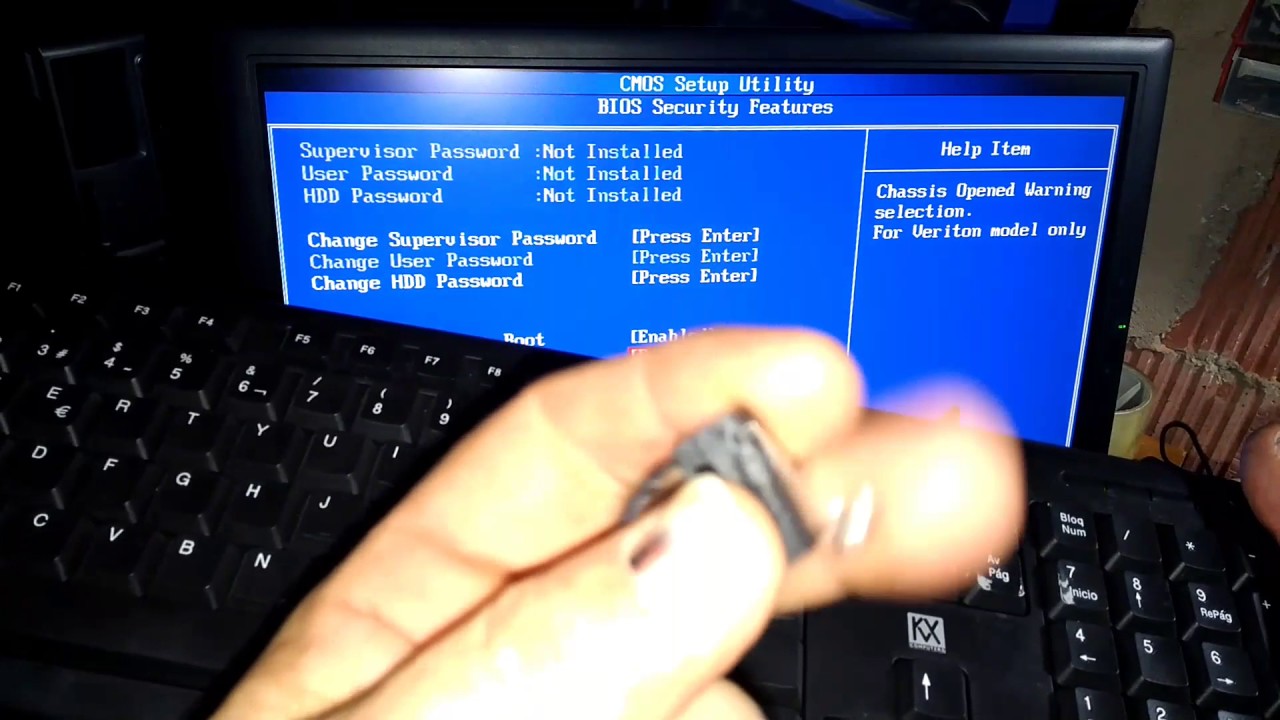 Chassis open warning. Chassis open warning