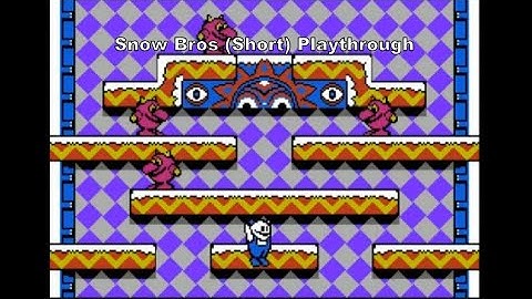 Snow Bros Short Playthrough using the Nes