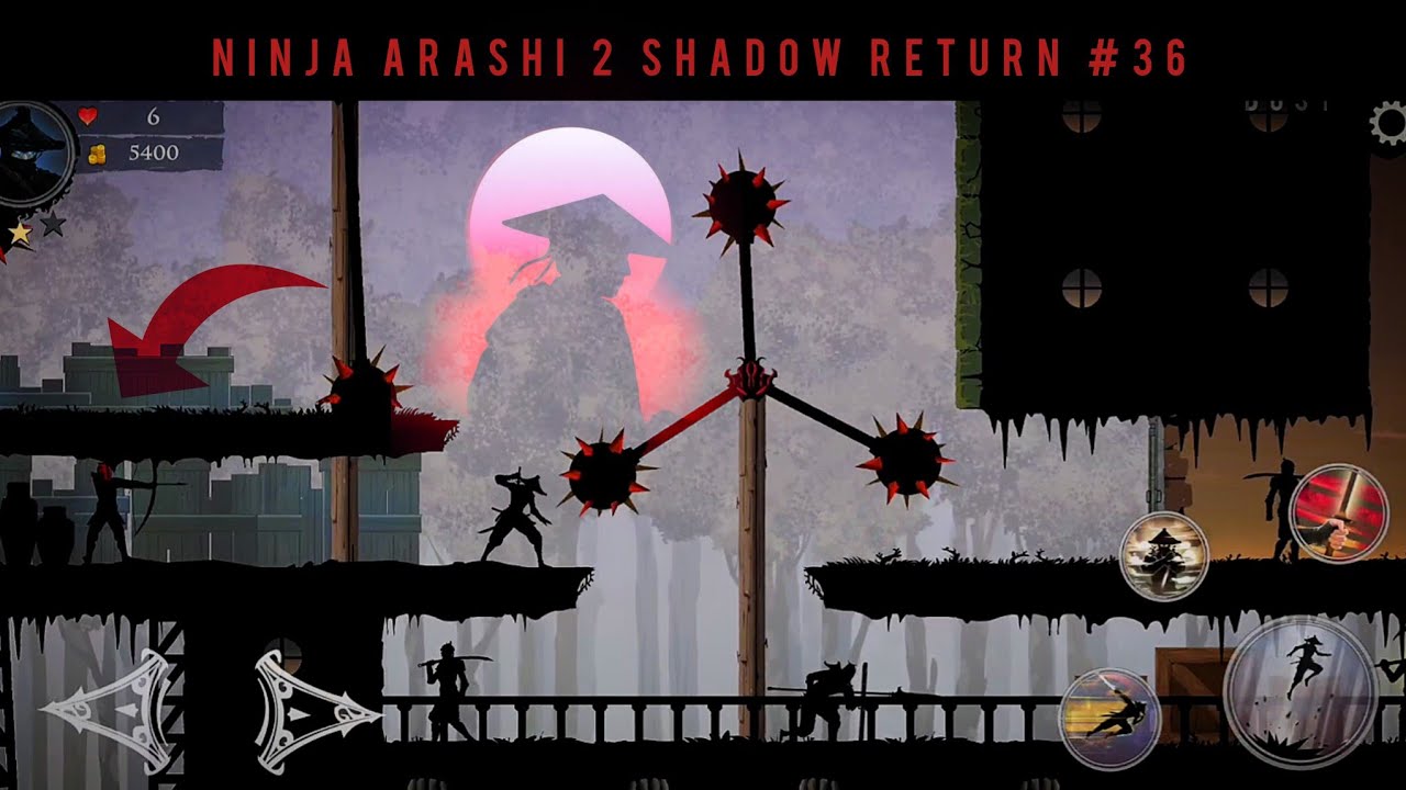 NINJA ARASHI 2 SHADOW RETURN LEVEL 36 | NEW GAMEPLAY | BUSY GAMING