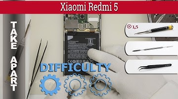 How to disassemble 📱 Xiaomi Redmi 5 Take apart Tutorial