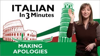 Learn Italian - Italian Apologies