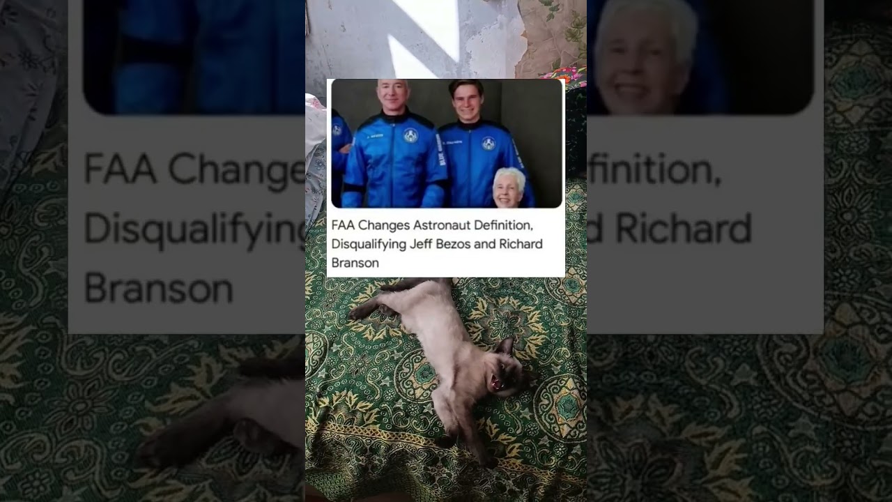 FAA меняет определение астронавта, дисквалифицируя Джеффа Безоса и Ричарда Брэнсона 
