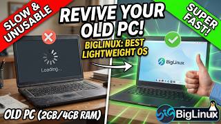 BigLinux: Best Lightweight OS for Old PC (2GB/4GB RAM) 🚀