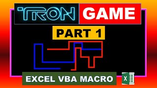 Tron Game in Excel (Part 1/2) screenshot 1