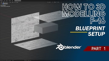 Blender 3.1 : How to 3D Modelling F-16 Part-1 : Blueprint setup