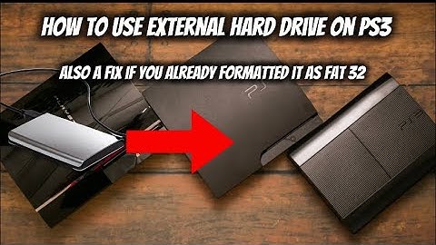 How to use external hard drive on ps3