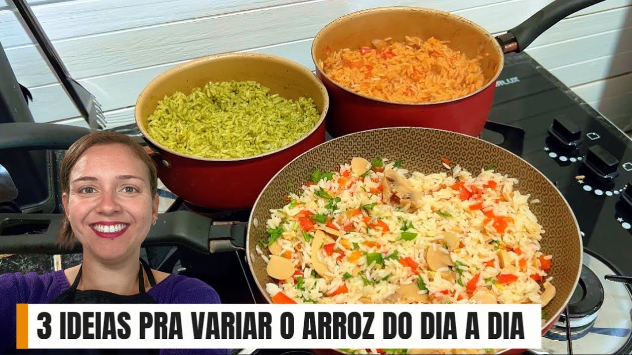 COMO VARIAR O ARROZ DO DIA A DIA COM 3 RECEITAS PRÁTICAS E NUTRITIVAS