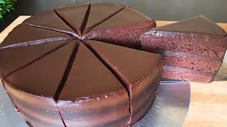 เค้กช็อกโกแลตหน้านิ่ม สูตร 2 ปอนด์ Soft Chocolate Cake, พร้อมวิธีราดหน้านิ่ม ทำขายง่ายกำไรดี
