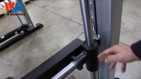 WJB Bearings Linear Bearings on Fitness Machine