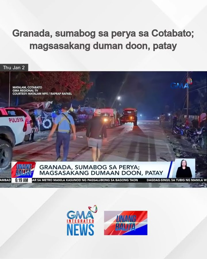 Granada, sumabog sa perya sa Cotabato; magsasakang duman doon, patay | Unang Balita