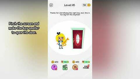 Braindom Level 95 Thanks for identifying the right key