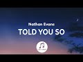 Nathan Evans - Told You So (Lyrics)