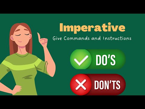 The Imperative - Give Orders and Commands (English Grammar)
