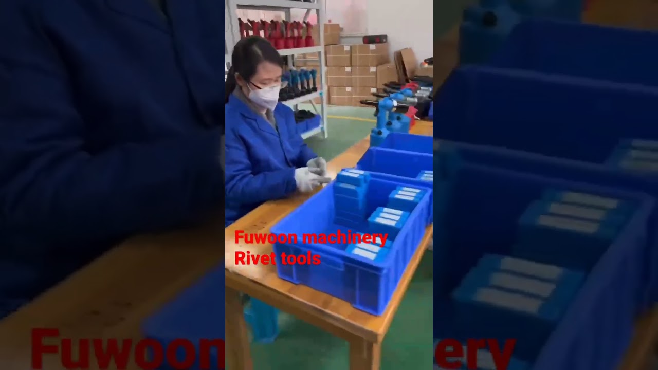 So many rivet tools and spare parts! Pneumatic and battery! Fuwoon machinery! It’s a nice day!