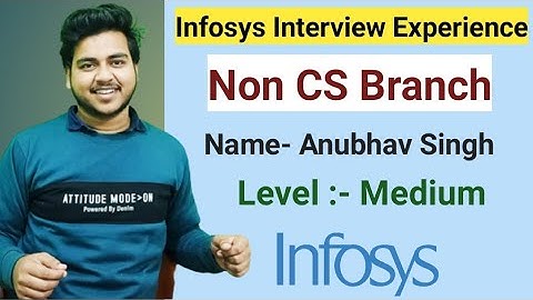 Infosys Non CS System Engineer Role Interview Questions | Anubhav singh | Tips to Crack Interview |
