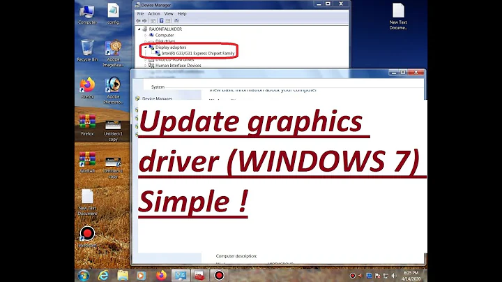 How to Update Your Graphics Card Driver (WINDOWS 7) Very Simple !