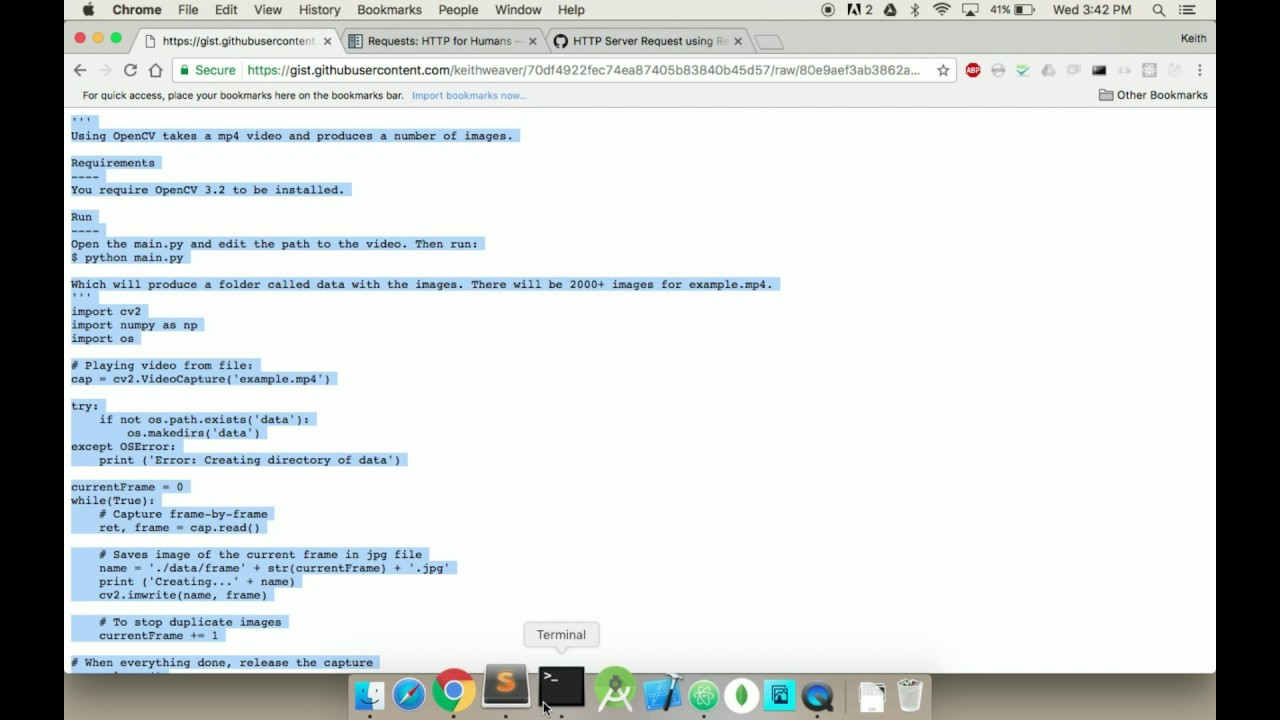 Cv2 videocapture. Python extract geoinfo from Video.