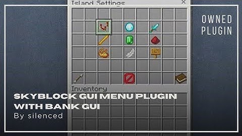 SkyblockGUIMenu with BankGUI Plugin Showcase
