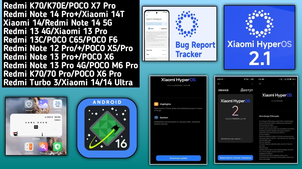HyperOS 2.1 Release date & Features/Android 16 Release Date/HyperOS 2.0 ...