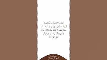 تلاوة في دقيقة سورة القيامة الآيات من ٣٦ إلى ٤٠ الشيخ زكي داغستاني