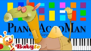 Babytv - Sally The Camel Slow Easy Medium 4K Piano Tutorial