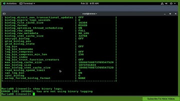 How To Enable Binary Log in MariaDB 10